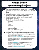 Middle School Astronomy Project