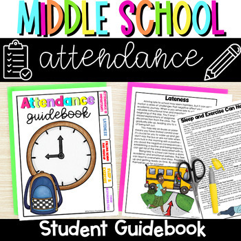 Preview of Middle School Attendance Student Reference Book Guidebook