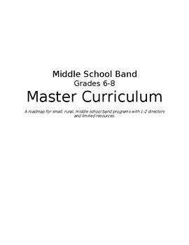 Preview of Middle School Band Curriculum/YAG (for Small, Rural Schools!)