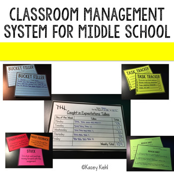 Preview of Classroom Management System for Middle School: Positive Behavior Tallies