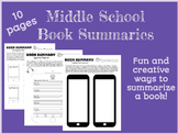 Middle School Book Summaries