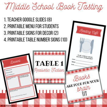 Preview of Middle School Book Tasting Kit