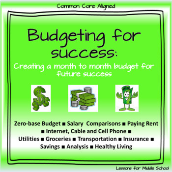 budgeting assignment for middle school students