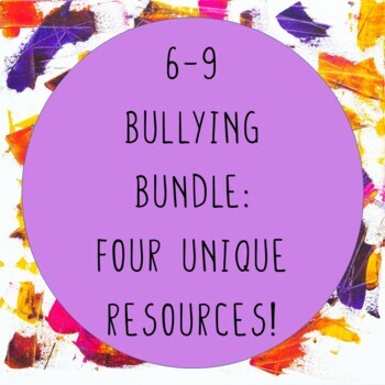 Preview of Middle School Bullying Digital Bundle With 3 Google Slides Presentations