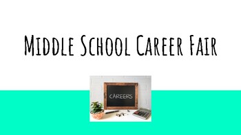 Preview of Middle School Career Fair