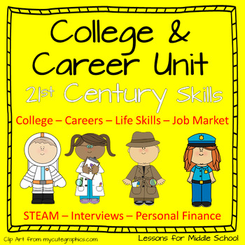 Preview of Careers and College: Exploring Career Clusters & College Pathways