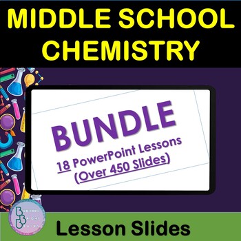 Preview of Middle School Chemistry Bundle | PowerPoint Lesson Slides | Acids and Bases