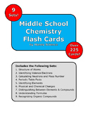Bundle: Middle School Chemistry Flash Cards