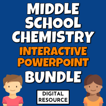 Preview of Middle School Chemistry Interactive PowerPoint Bundle Digital Resource