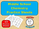 Middle School Chemistry Practice Sheet Bundle