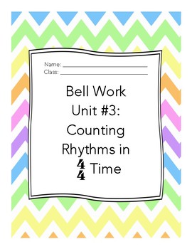 Preview of Middle School Choir Bell Work Unit 3