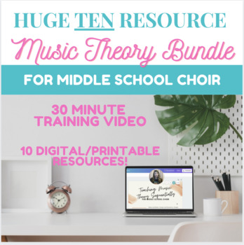 Preview of Middle School Choir Music Theory Mega Bundle