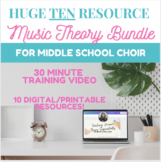 Middle School Choir Music Theory Mega Bundle