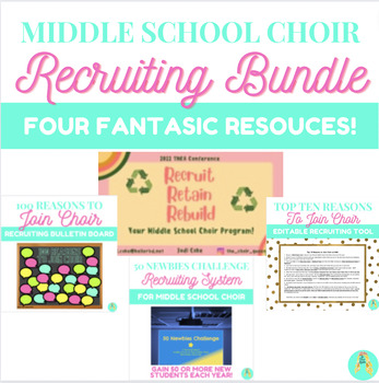 Preview of Middle School Choir Recruiting Bundle