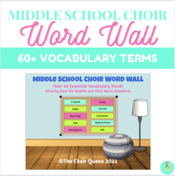 Preview of Middle School Choir Word Wall