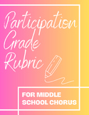 Middle School Chorus Participation Grade Rubric