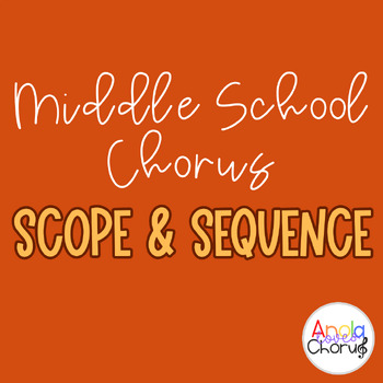 Preview of Middle School Chorus Scope and Sequence
