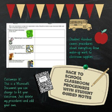 Middle School Classroom Expectations Guided Notes