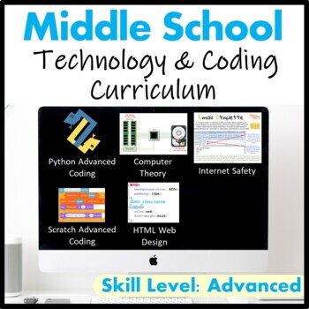 Preview of Middle School Computer Science and Technology Curriculum - Advanced Skills