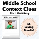 Middle School Context Clues Tier II Vocabulary - Memes - Bundle