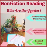 MS Nonfiction Reading Passage with Questions: Who Are the 