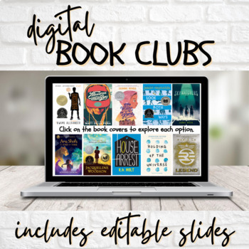 Preview of Middle School Digital Book Clubs 