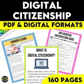 Preview of Middle School Digital Citizenship Unit
