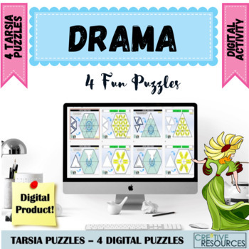 Preview of Middle School Digital Drama Tarsia Puzzles