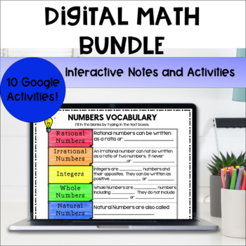 Preview of Digital Math Activities