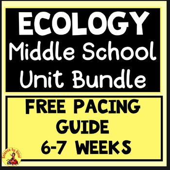 Preview of Middle School ECOLOGY UNIT PACING GUIDE