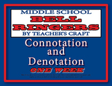 Middle School ELA Bell Ringers - Connotation and Denotation