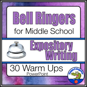 Preview of Middle School ELA Bell Ringers Expository Writing Using Quotations