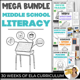 MIDDLE SCHOOL ELA BUNDLE English Lesson Plans 29 weeks of 