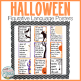 Halloween Figurative Language Posters Middle School ELA Cl