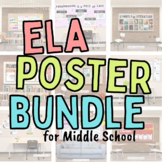 Middle School ELA Posters Bundle