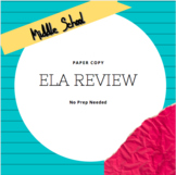 Middle School ELA Review