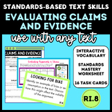 Middle School ELA: Standards-Based Arguments, Claims, & Ev