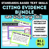 Middle School ELA: Standards-Based Evidence & Inference BU