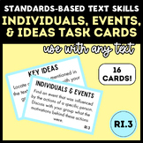 Middle School ELA Standards-Based Task Cards | Individuals
