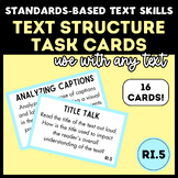 Middle School ELA Standards-Based Task Cards | Information