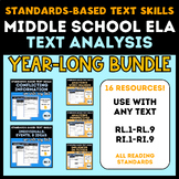 Middle School ELA: Standards-Based Text Analysis YEAR-LONG
