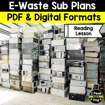 Preview of Middle School ELA Sub Plans - Topic E-Waste