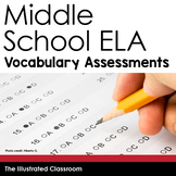 Middle School ELA Vocabulary Assessments
