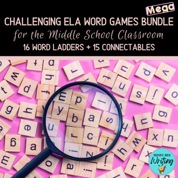 Preview of End of the Year Middle School ELA Word Games | MEGA BUNDLE | Brain Break Fun ❣