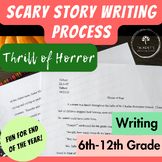 Middle School ELA Writing Prompt & Writing Activity: Scary