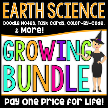 Preview of Middle School Earth Science Growing Bundle