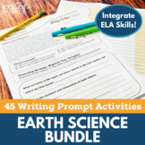 Middle School Earth Science - Writing Prompt Activities Bu