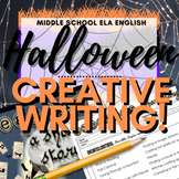 Middle School English ELA Fun Halloween Activity | Writing