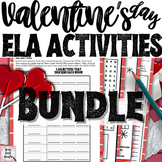 Middle School ELA English Valentine's Day Fun Activity Pac