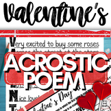 FREE Middle School ELA Valentine's Day Poem Activity: Writ